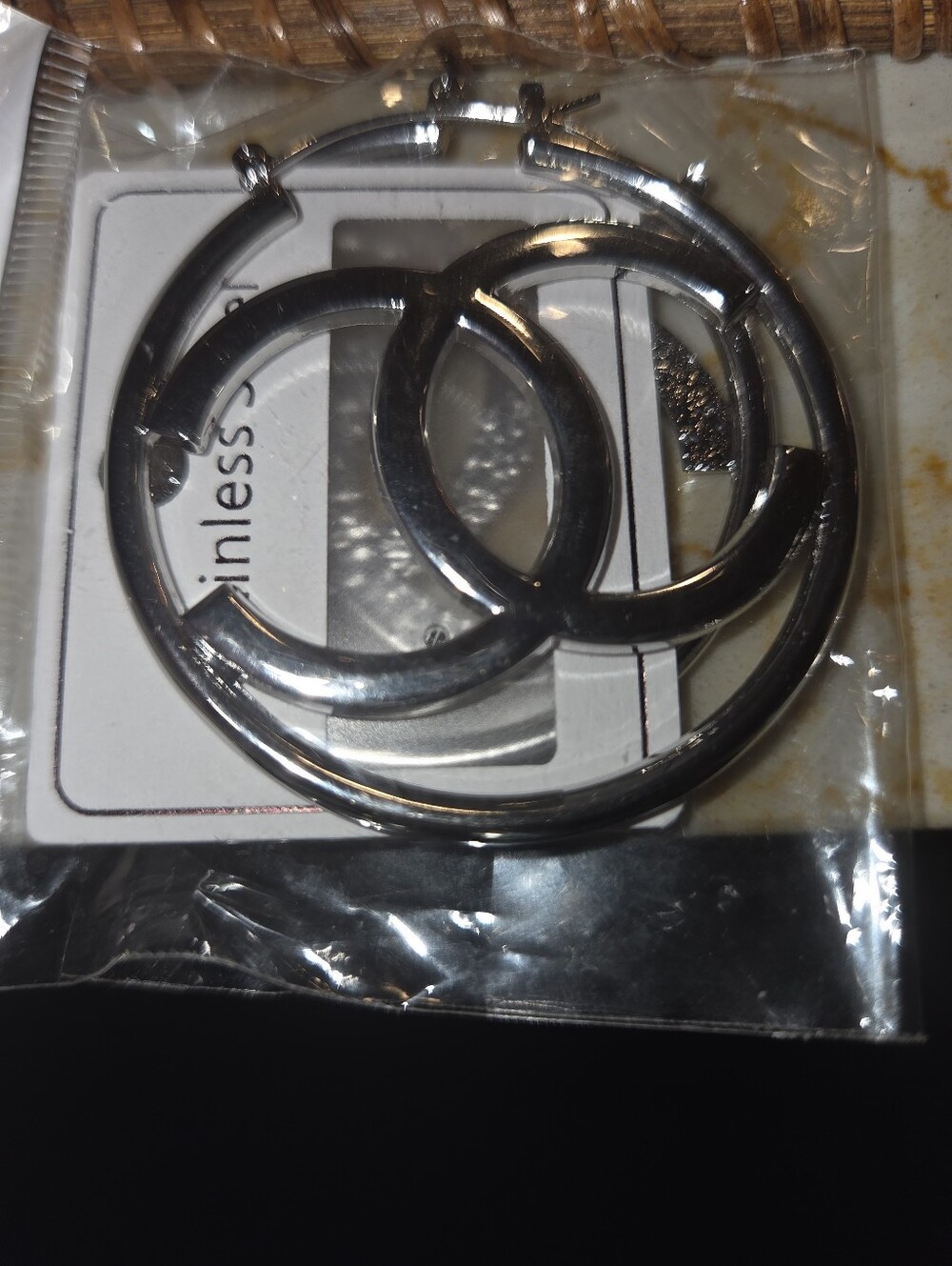 Silver Stainless Steel Hoop Earrings - Women Accessories